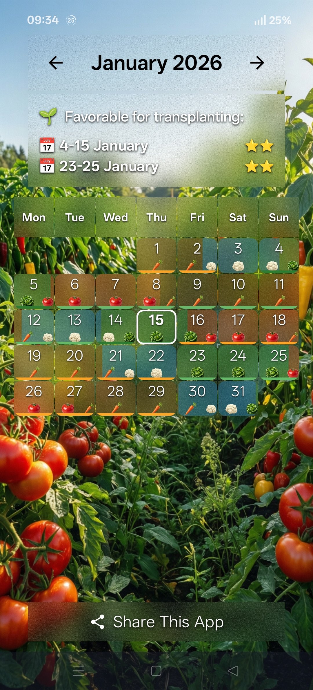 Biocosmic: Biodynamic Calendar screenshot